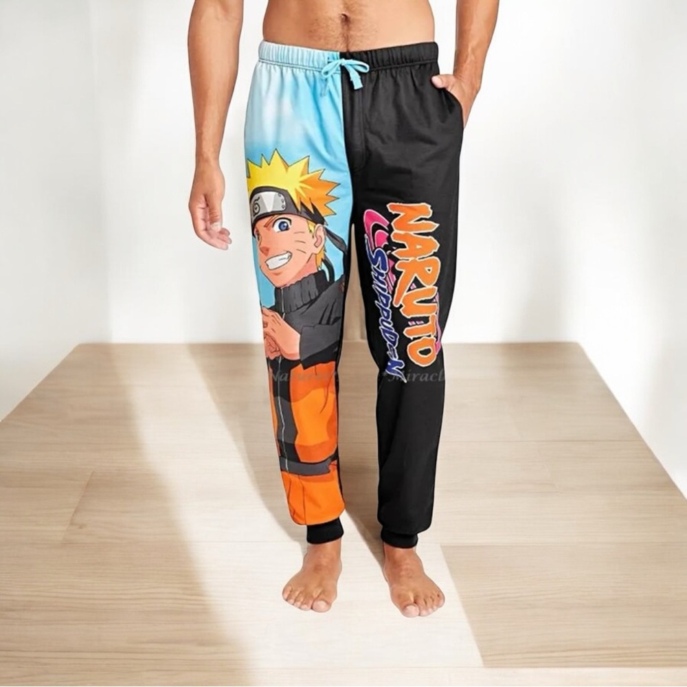 NWT Shippuden Naruto Anime Manga Pajama Sleep Pants Men's Large